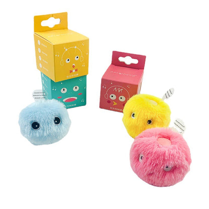 Glow-in-the-Dark Plush Cat Toy Ball