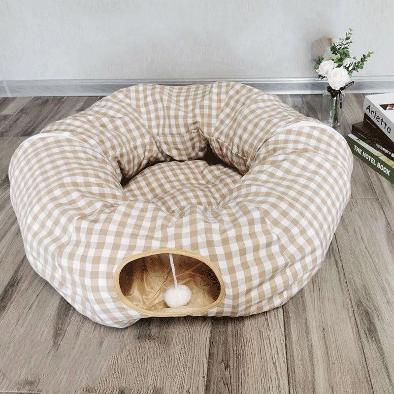 Foldable Cat Tunnel Nest Multi Colors