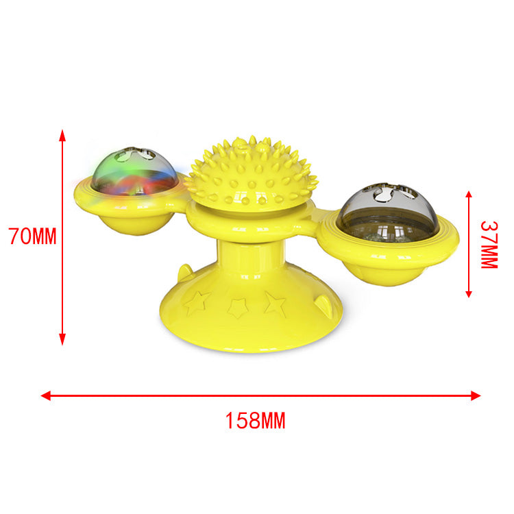 Spinning Treat & Grooming Toy for Cats