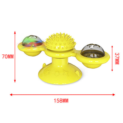 Spinning Treat & Grooming Toy for Cats