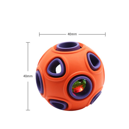 Light-Up Sounding Dog Toy Ball