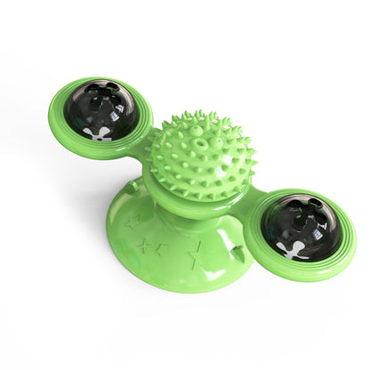 Spinning Treat & Grooming Toy for Cats