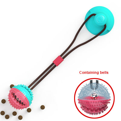 Suction Cup Tug Dog Toy – Interactive Chew Ball & Teeth Cleaner