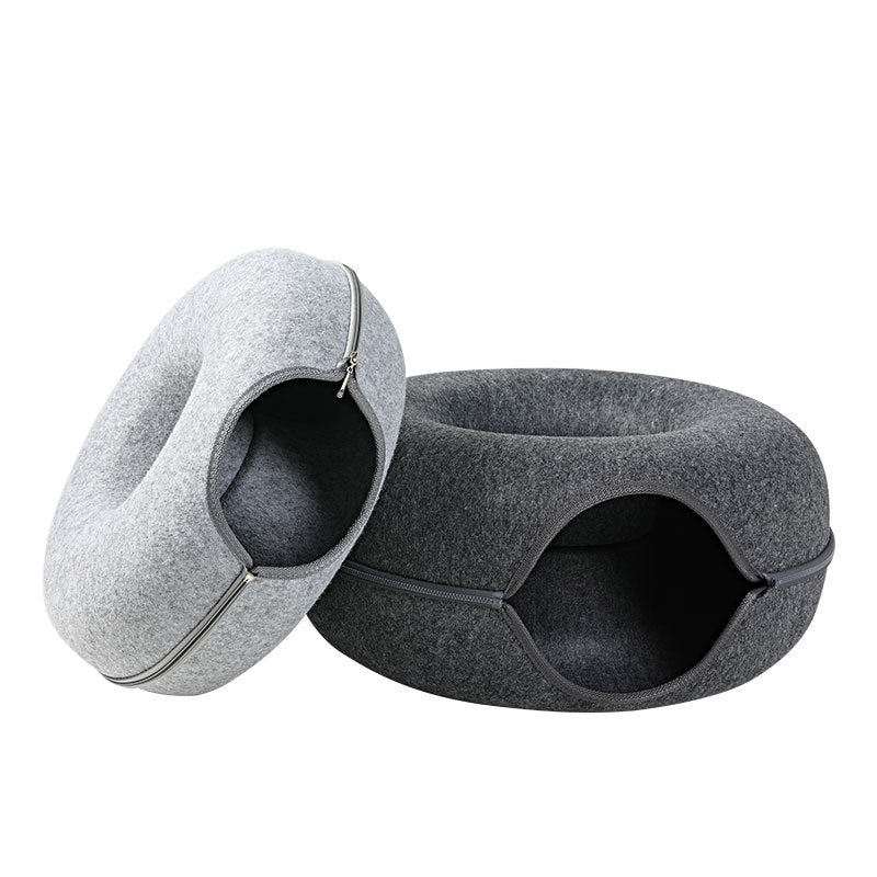 Felt Cat Tunnel Nest – Washable  + Foldable