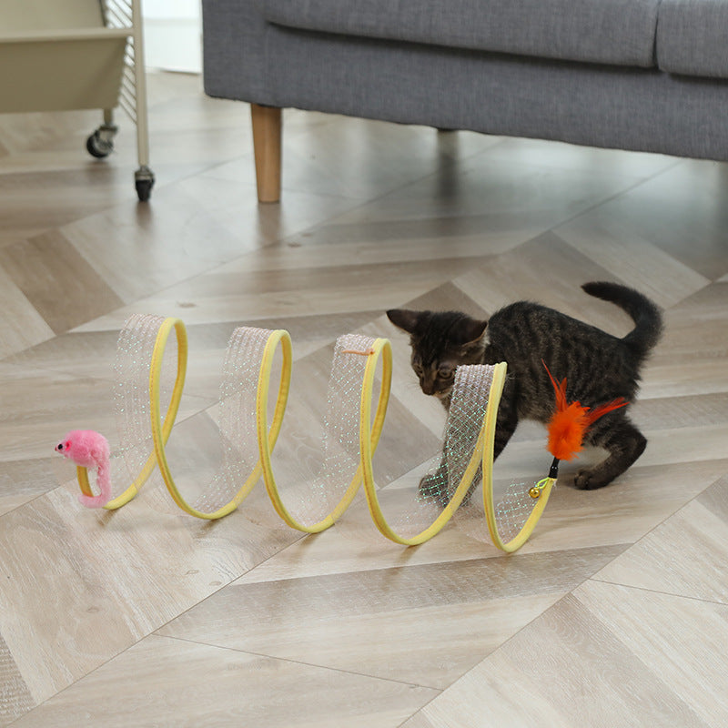 Foldable Cat Tunnel Toy