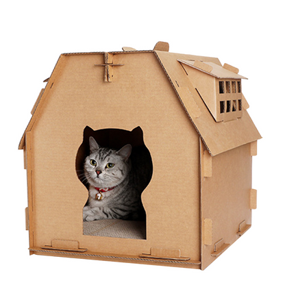 Corrugated Paper Cat House