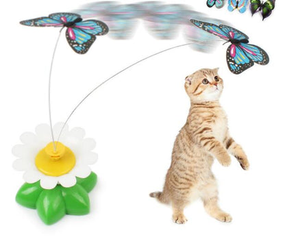 Electric Butterfly Cat Toy – Rotating Pet Teaser