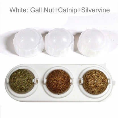 Rotating Natural Catnip Lick Ball