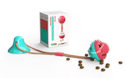 Suction Cup Dog Molar Toy – Bite-Resistant Chew Ball & Treat Leaking Trainer