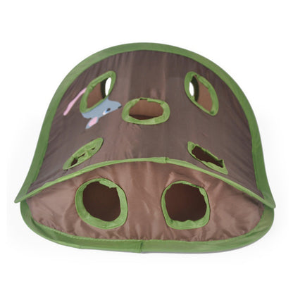 9-Hole Interactive Cat Tunnel – Hide & Seek Mouse Hunt Toy