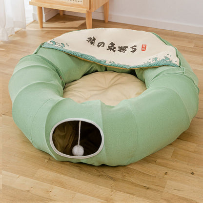 Canvas Cat Tunnel Nest