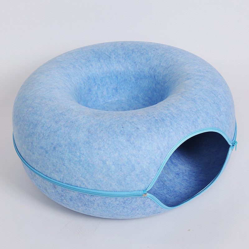 Felt Cat Tunnel Nest – Washable  + Foldable