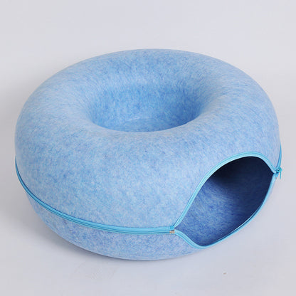 Felt Cat Tunnel Nest – Washable  + Foldable