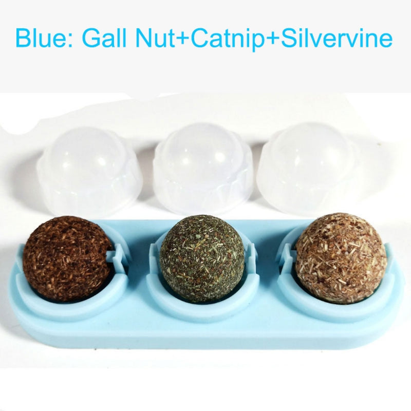 Rotating Natural Catnip Lick Ball