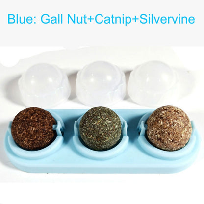 Rotating Natural Catnip Lick Ball