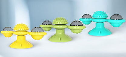 Spinning Treat & Grooming Toy for Cats