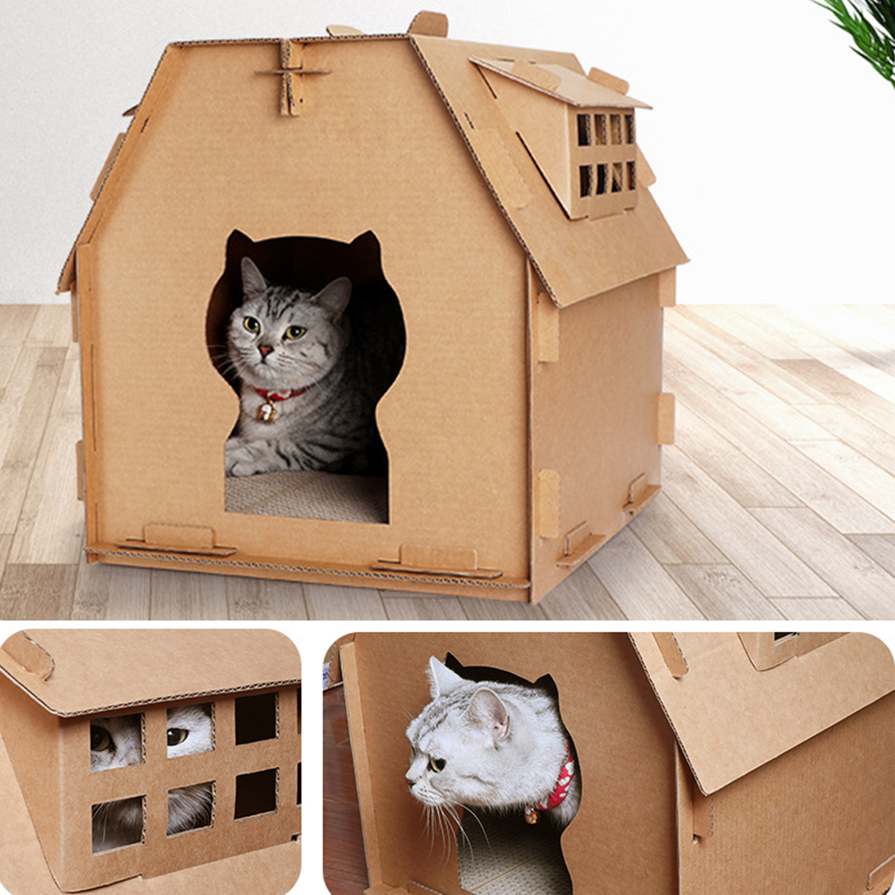 Corrugated Paper Cat House