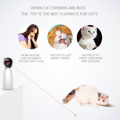 Automatic LED Laser Cat Toy – Smart Interactive Pet Trainer