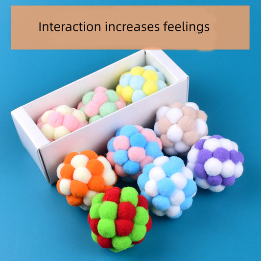 3pc Plush Sound Ball Toy for Pets