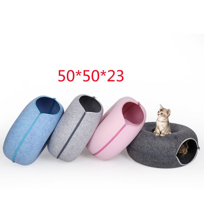 Soft Donut Bed for Small Cats & Kittens