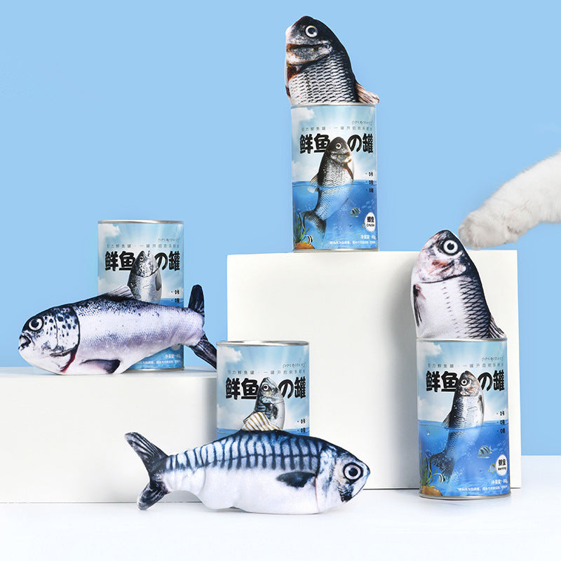 Interactive Gravity Fish Tank Cat Toy