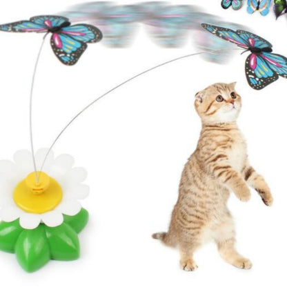 Electric Butterfly Cat Toy – Rotating Pet Teaser