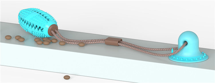 Suction Cup Dog Molar Toy – Bite-Resistant Chew Ball & Treat Leaking Trainer