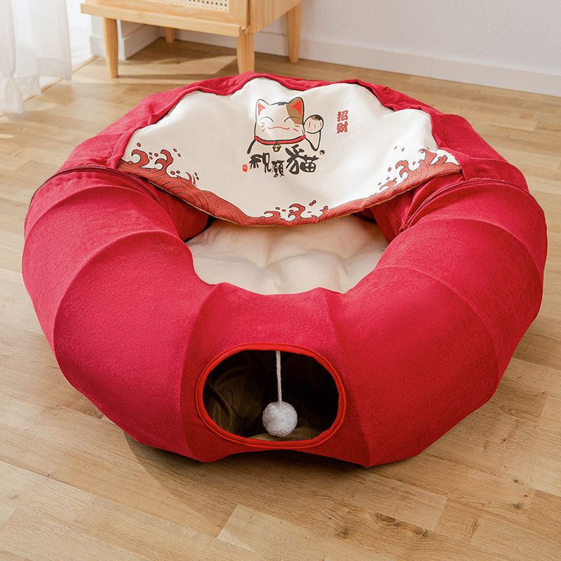 Canvas Cat Tunnel Nest