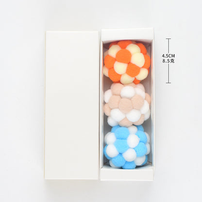 3pc Plush Sound Ball Toy for Pets