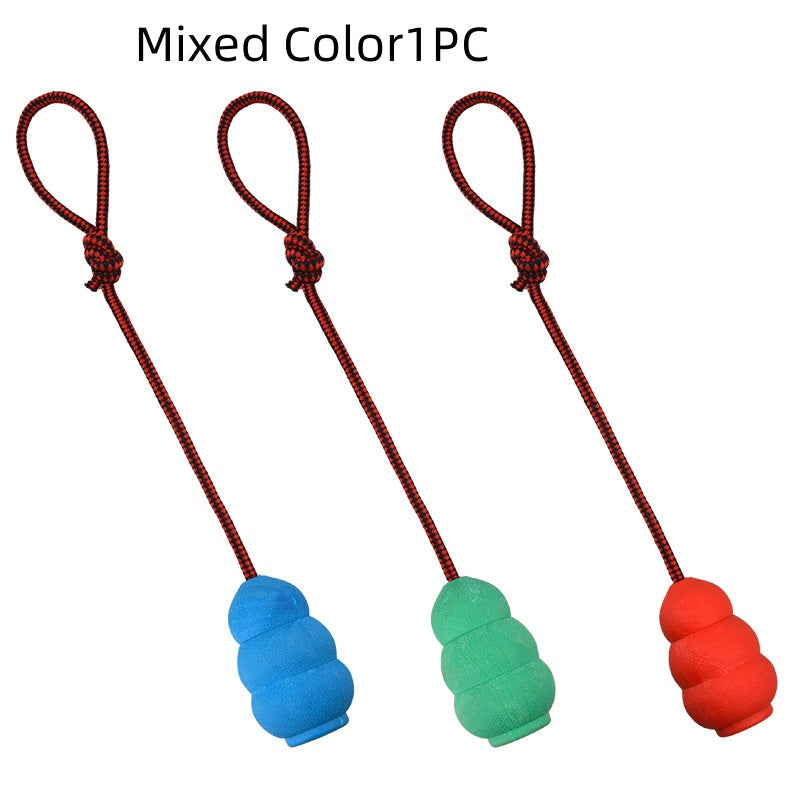 Rubber Dog Chew Toy with Colorful Hair