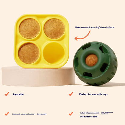 Silicone Slow Feeder Dog Toy & Treat Ball