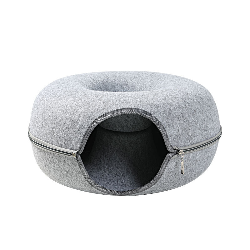 Felt Cat Tunnel Nest – Washable  + Foldable