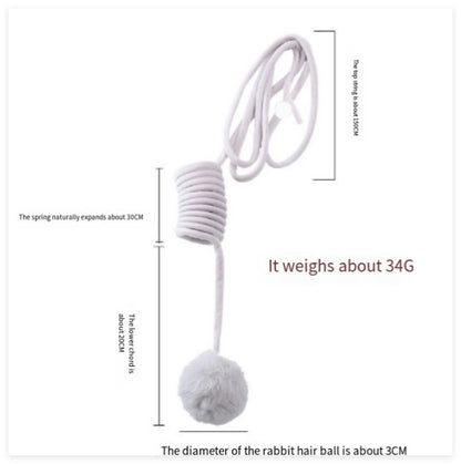 Spring Rabbit Hair Ball Cat Toy – Interactive Pet Play