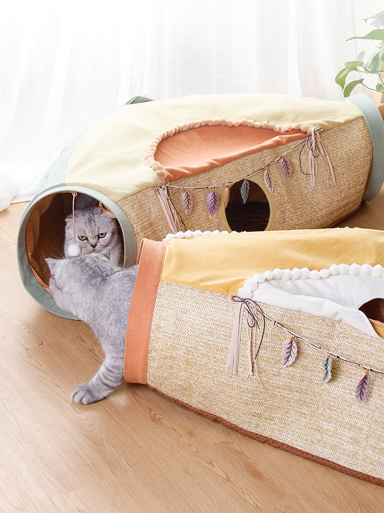 Avocado Cat Tunnel Toy