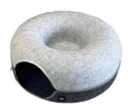 Felt Cat Tunnel Nest – Washable  + Foldable