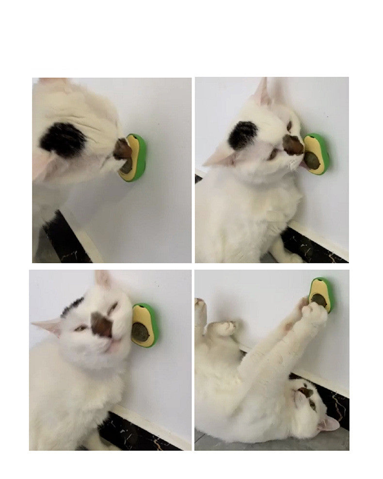 Avocado Catnip Ball – 360° Rotating Cat Toy