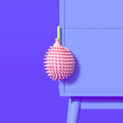 Suction Cup Spinning Tickler Wand