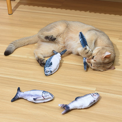Interactive Gravity Fish Tank Cat Toy