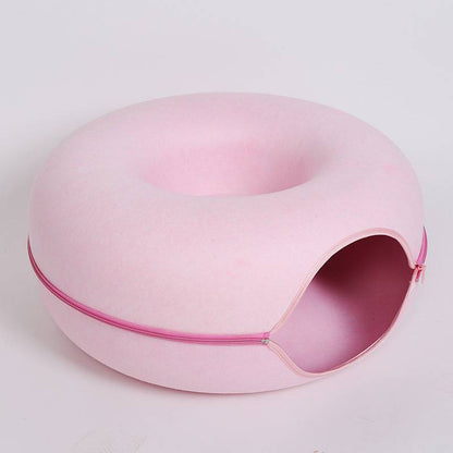 Soft Donut Bed for Small Cats & Kittens