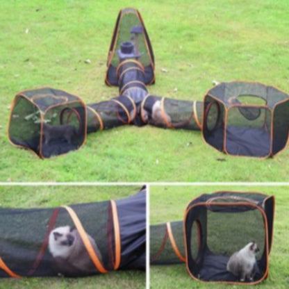 Mesh Cat Tunnel Play Set