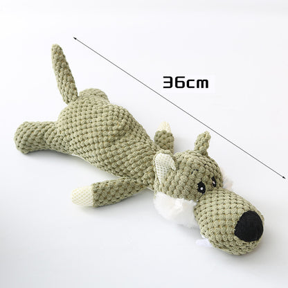 Plush Dog Toy with Squeaker