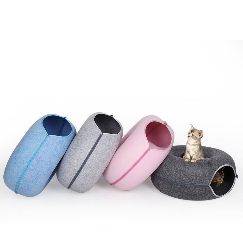 Soft Donut Bed for Small Cats & Kittens
