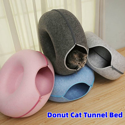 Soft Donut Bed for Small Cats & Kittens