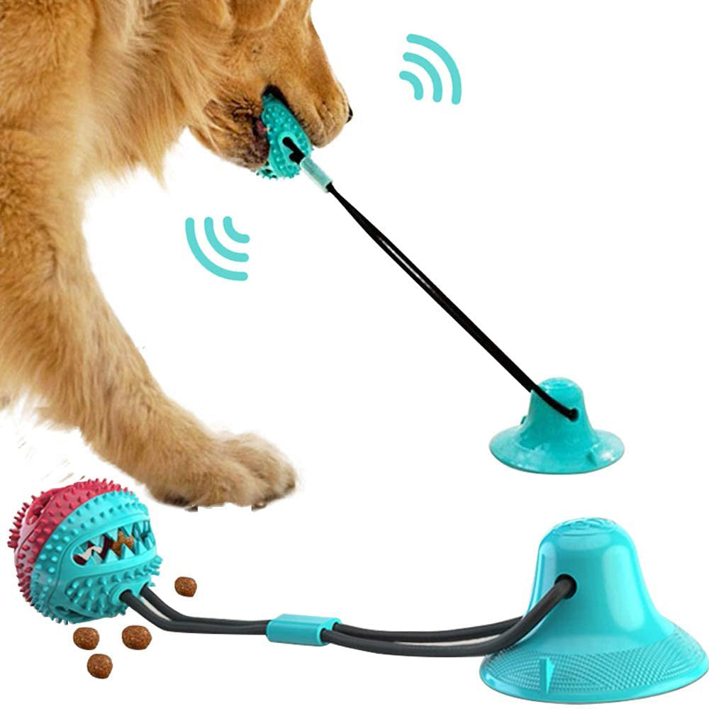 Suction Cup Tug Dog Toy – Interactive Chew Ball & Teeth Cleaner