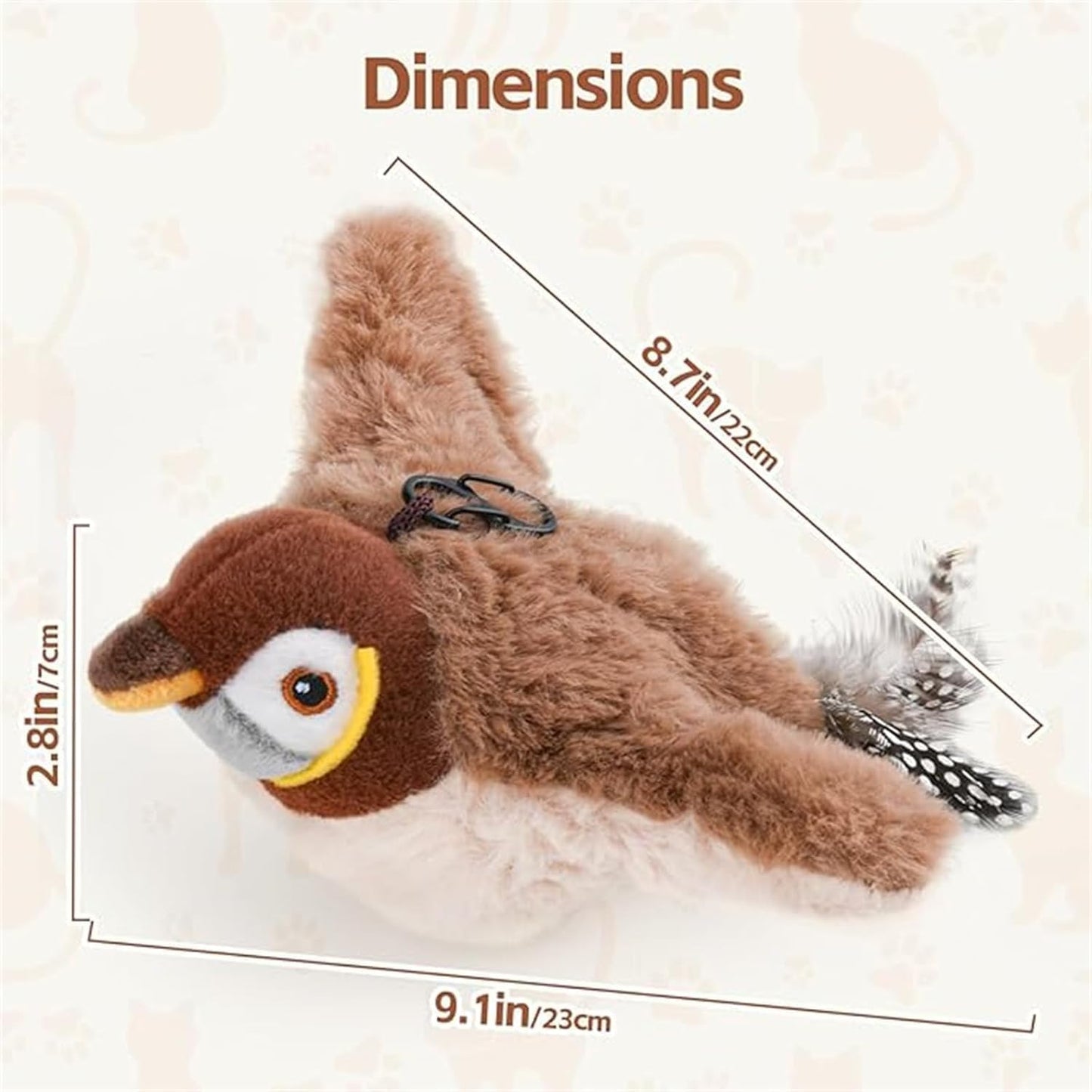 Rechargeable Feather Cat Toy for Indoor Play
