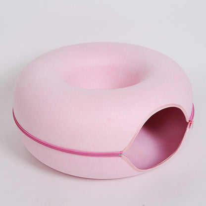 Felt Cat Tunnel Nest – Washable  + Foldable