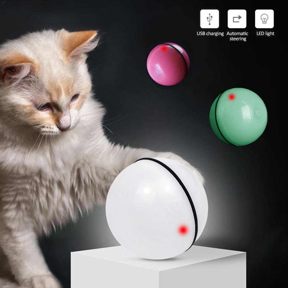 LED Rolling Cat Toy Ball – Automatic Interactive Pet Entertainment