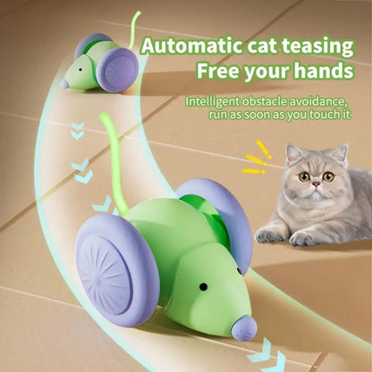 Electric Interactive Cat Mouse Car – Auto Obstacle-Avoiding Teaser